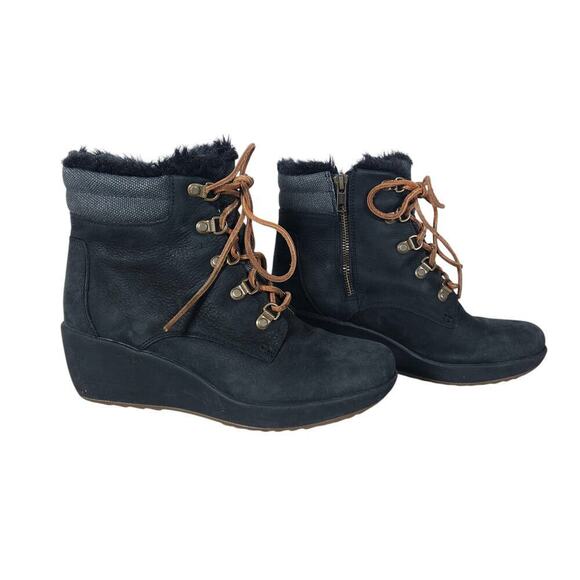 Sperry Luca Peak Booties 7.5 Black Suede Waterproof Ankle Outdoorsy Hiking - Picture 1 of 10